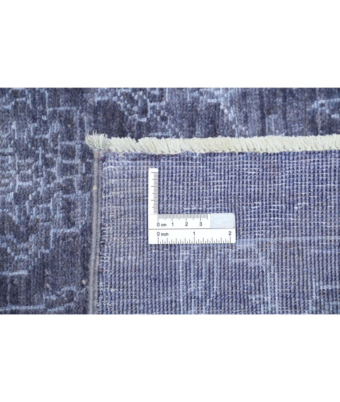 Overdye 6'7'' X 9'7'' Hand-Knotted Wool-Bamboo Silk Rug 6'7'' x 9'7'' (198 X 288) / Blue / Blue