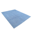 Overdye 7'10'' X 9'7'' Hand-Knotted Wool Rug 7'10'' x 9'7'' (235 X 288) / Blue / Blue