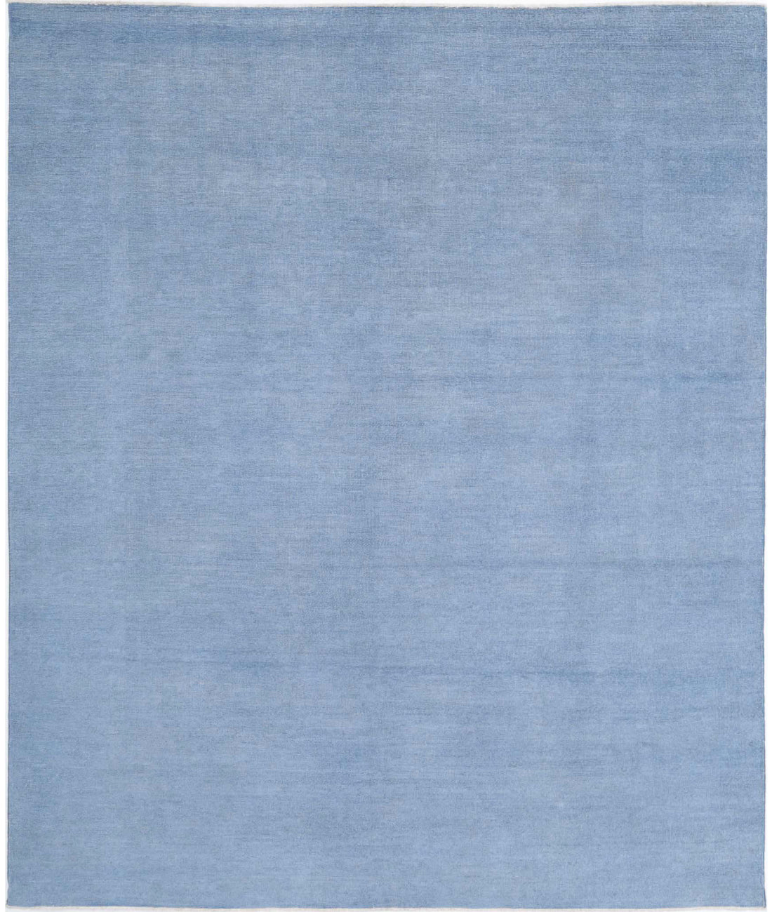 Overdye 7'10'' X 9'7'' Hand-Knotted Wool Rug 7'10'' x 9'7'' (235 X 288) / Blue / Blue