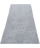 Overdye 2'6'' X 9'7'' Hand-Knotted Wool Rug 2'6'' x 9'7'' (75 X 288) / Grey / Grey