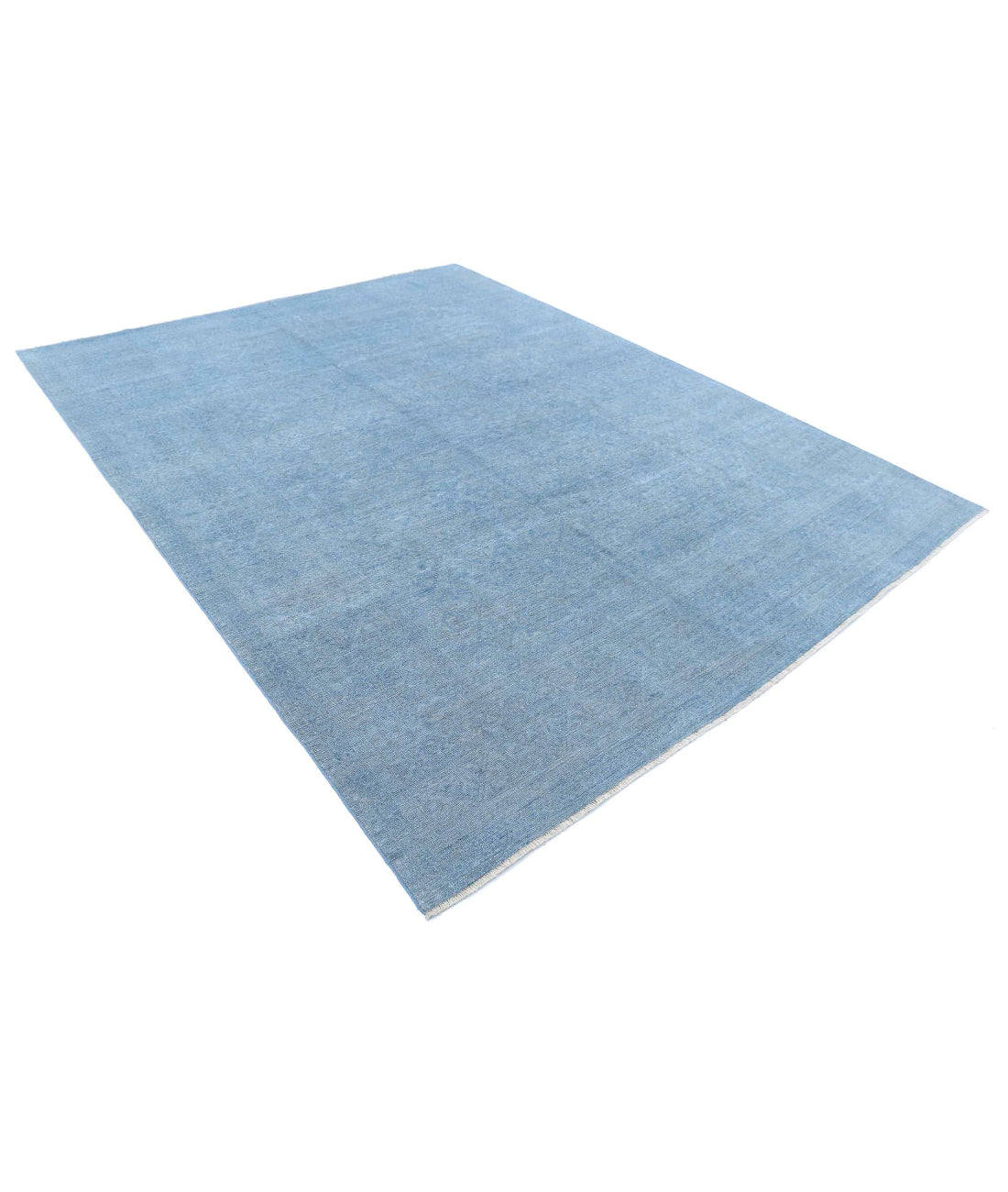 Overdye 7'10'' X 10'1'' Hand-Knotted Wool Rug 7'10'' x 10'1'' (235 X 303) / Blue / Blue