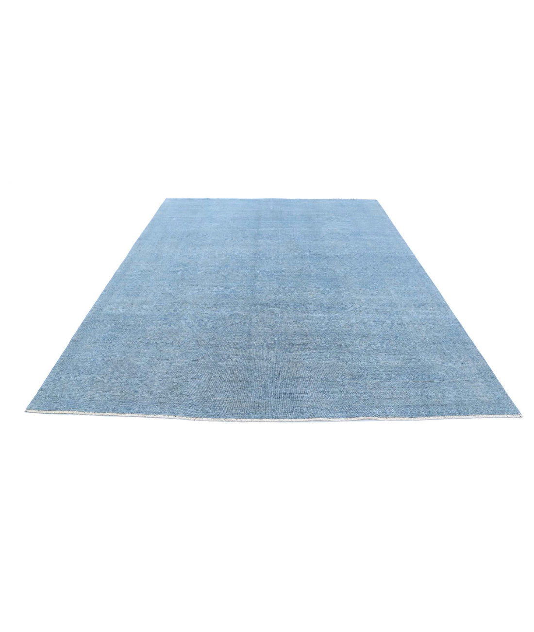 Overdye 7'10'' X 10'1'' Hand-Knotted Wool Rug 7'10'' x 10'1'' (235 X 303) / Blue / Blue