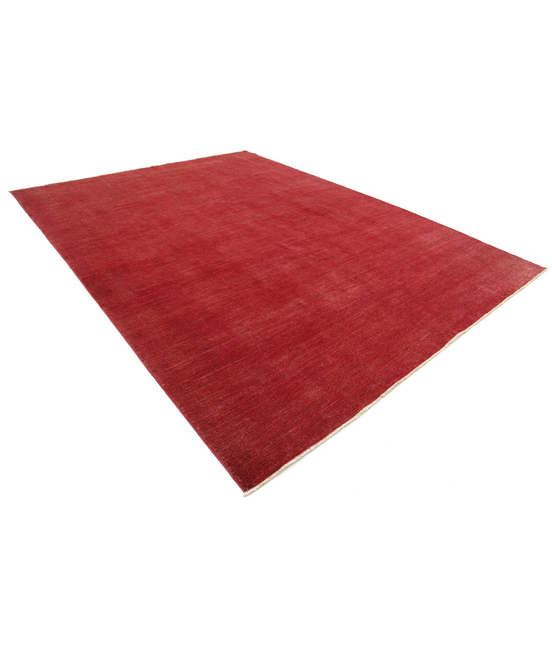 Overdye 9'8'' X 13'0'' Hand-Knotted Wool Rug 9'8'' x 13'0'' (290 X 390) / Red / N/A