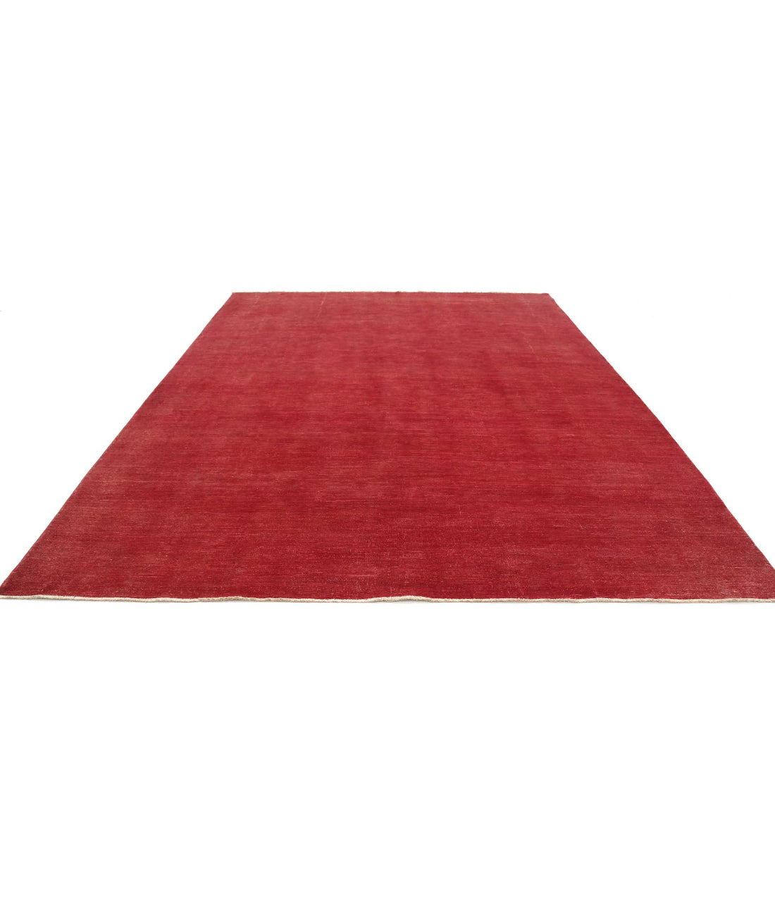 Overdye 9'8'' X 13'0'' Hand-Knotted Wool Rug 9'8'' x 13'0'' (290 X 390) / Red / N/A