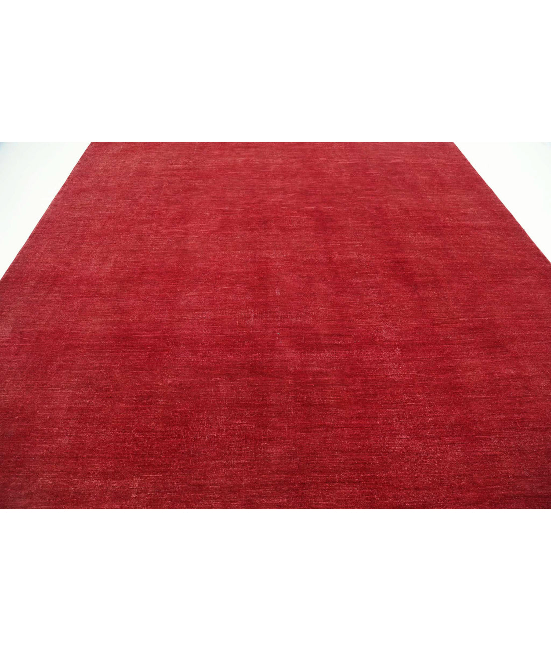 Overdye 9'8'' X 13'0'' Hand-Knotted Wool Rug 9'8'' x 13'0'' (290 X 390) / Red / N/A