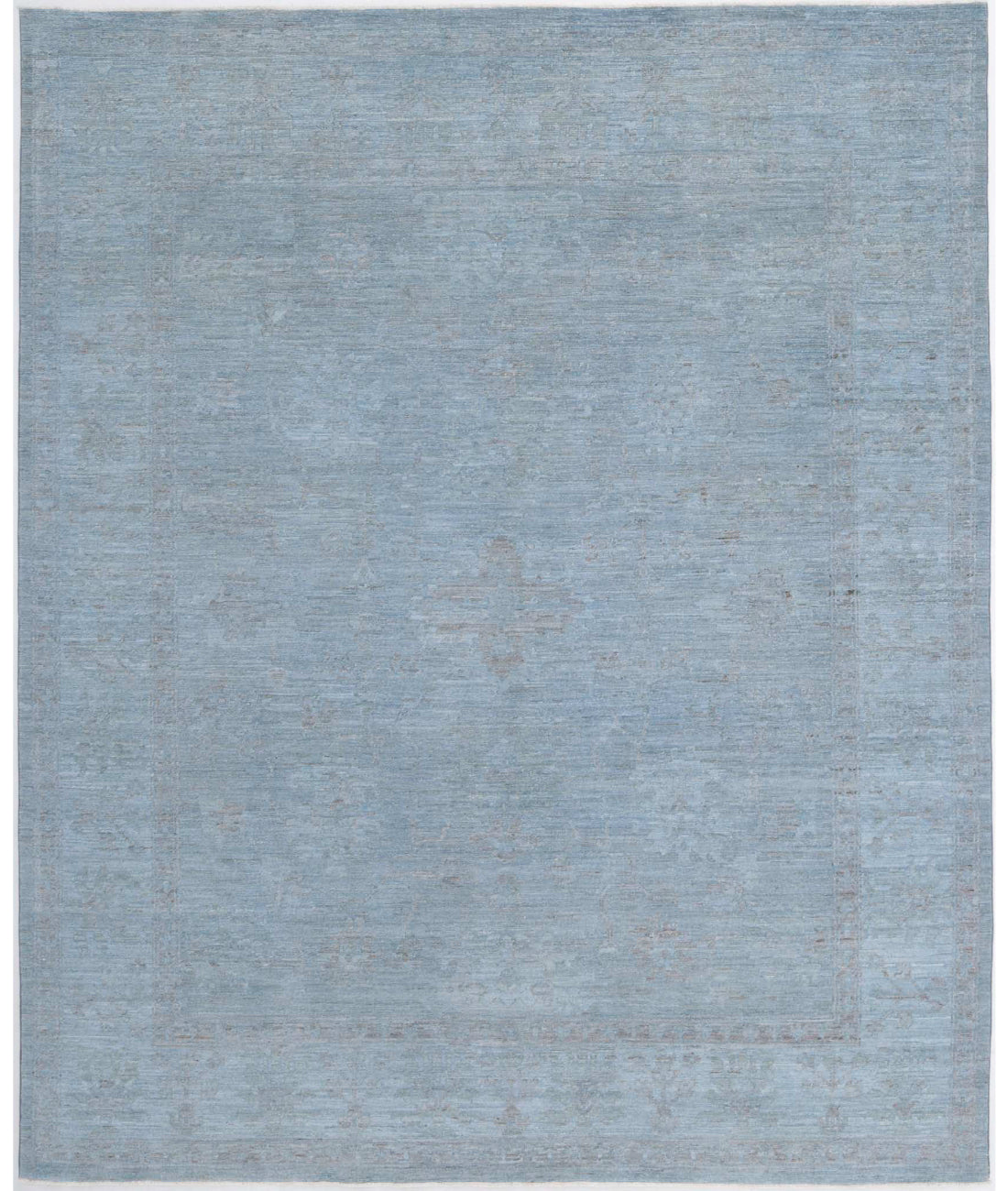 Overdye 8'4'' X 9'11'' Hand-Knotted Wool Rug 8'4'' x 9'11'' (250 X 298) / Grey / N/A