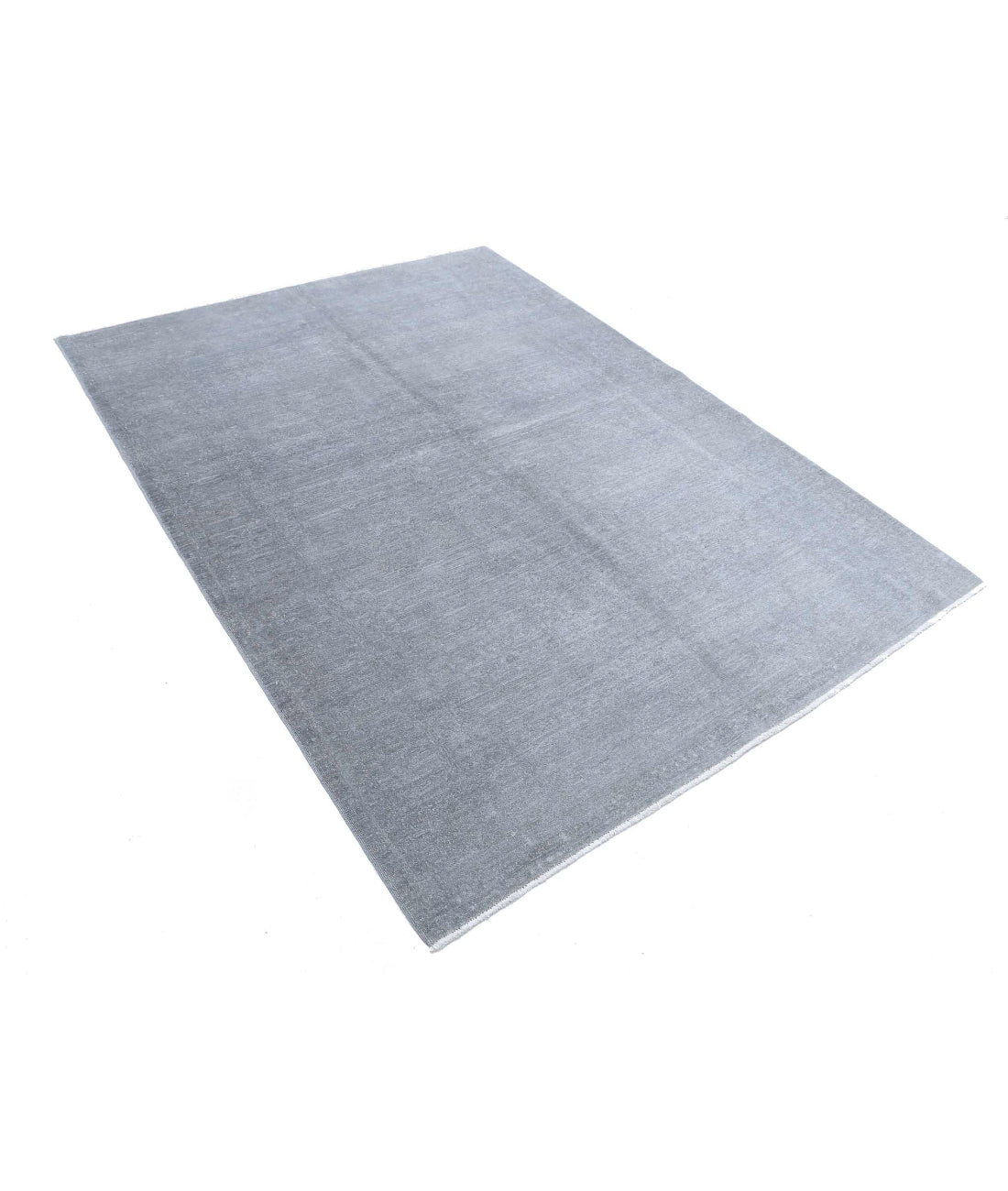 Overdye 5'7'' X 7'5'' Hand-Knotted Wool Rug 5'7'' x 7'5'' (168 X 223) / Grey / N/A