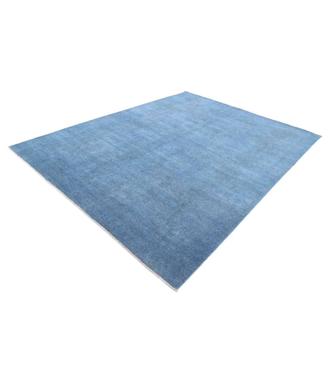 Overdye 7'9'' X 10'3'' Hand-Knotted Wool Rug 7'9'' x 10'3'' (233 X 308) / Blue / Blue