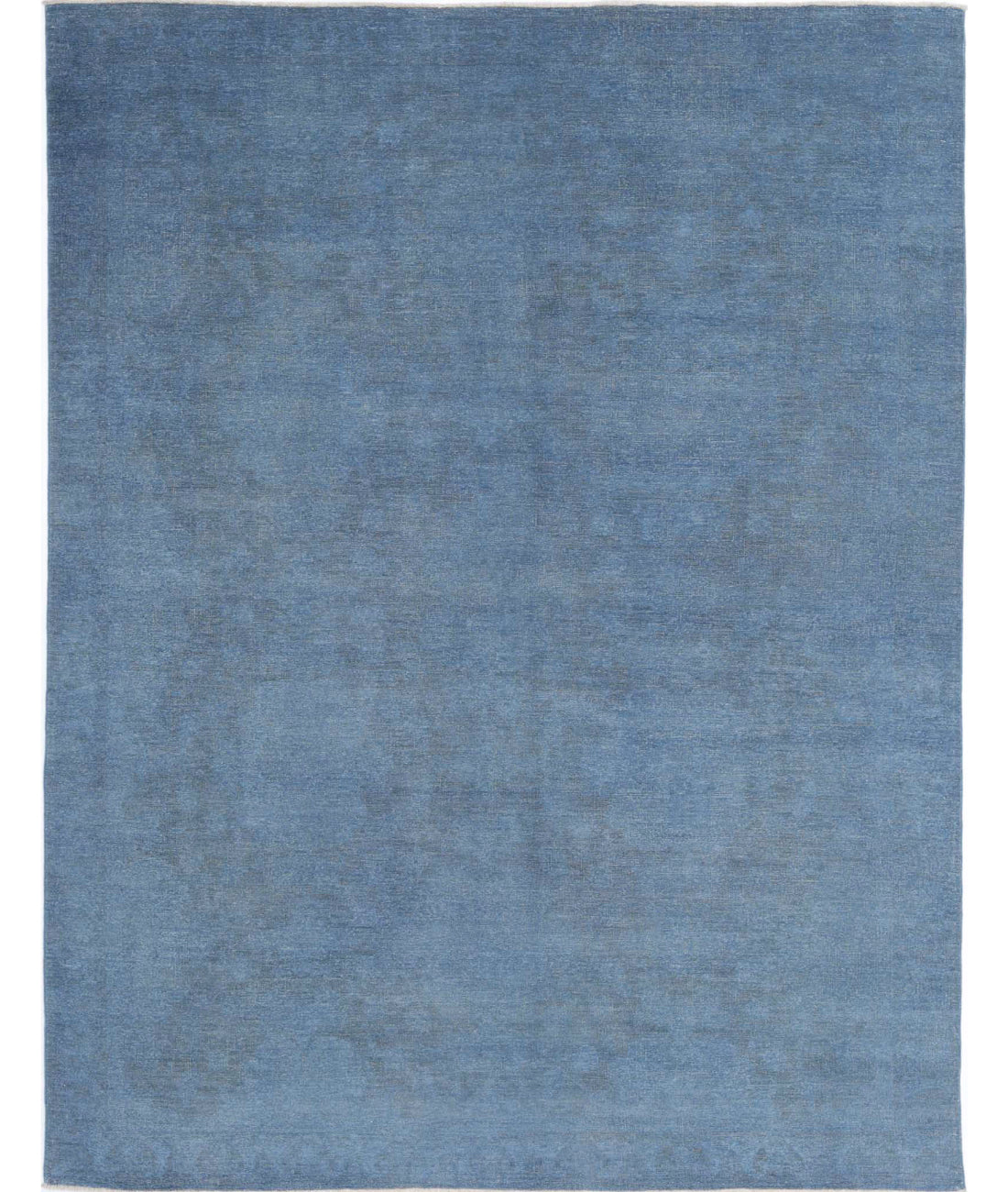 Overdye 7'9'' X 10'3'' Hand-Knotted Wool Rug 7'9'' x 10'3'' (233 X 308) / Blue / Blue