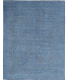 Overdye 7'9'' X 10'3'' Hand-Knotted Wool Rug 7'9'' x 10'3'' (233 X 308) / Blue / Blue