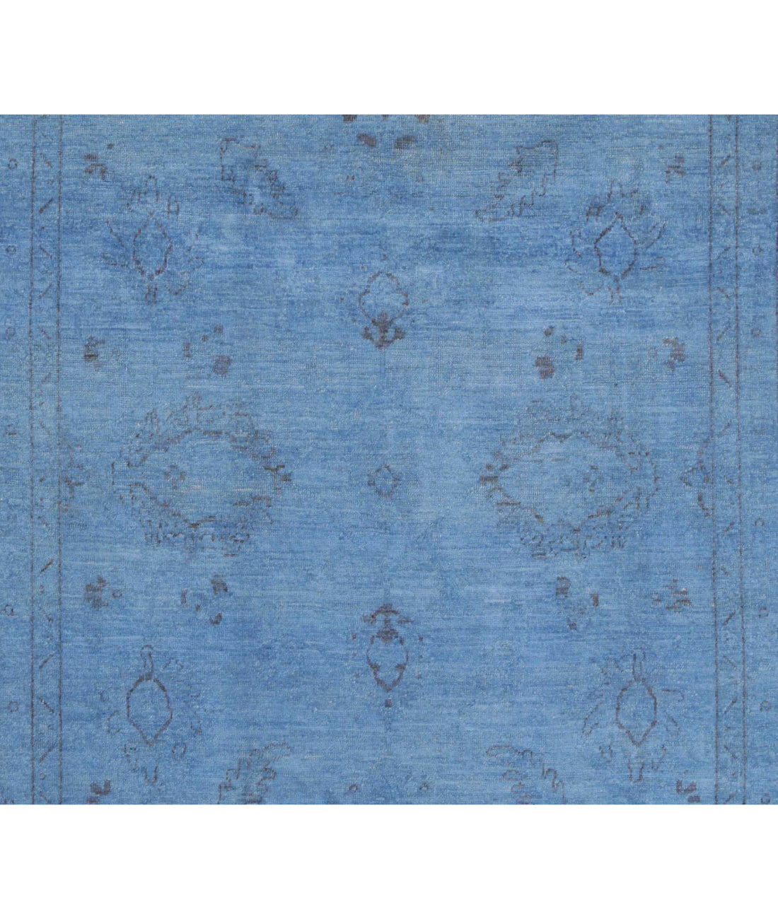 Overdye 7'9'' X 9'7'' Hand-Knotted Wool Rug 7'9'' x 9'7'' (233 X 288) / Blue / N/A