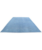 Overdye 9'9'' X 13'8'' Hand-Knotted Wool Rug 9'9'' x 13'8'' (293 X 410) / Blue / Blue