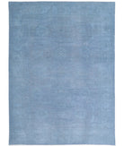 Overdye 9'9'' X 13'8'' Hand-Knotted Wool Rug 9'9'' x 13'8'' (293 X 410) / Blue / Blue