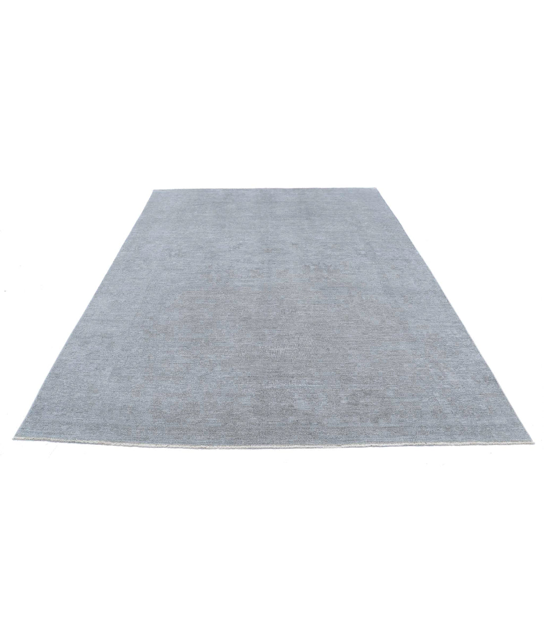 Overdye 7'3'' X 9'6'' Hand-Knotted Wool Rug 7'3'' x 9'6'' (218 X 285) / Grey / Grey