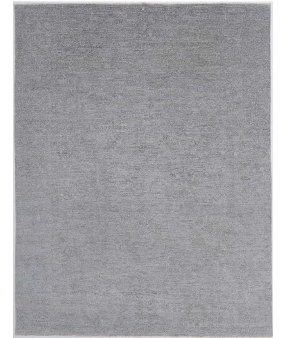 Overdye 7'3'' X 9'6'' Hand-Knotted Wool Rug 7'3'' x 9'6'' (218 X 285) / Grey / Grey