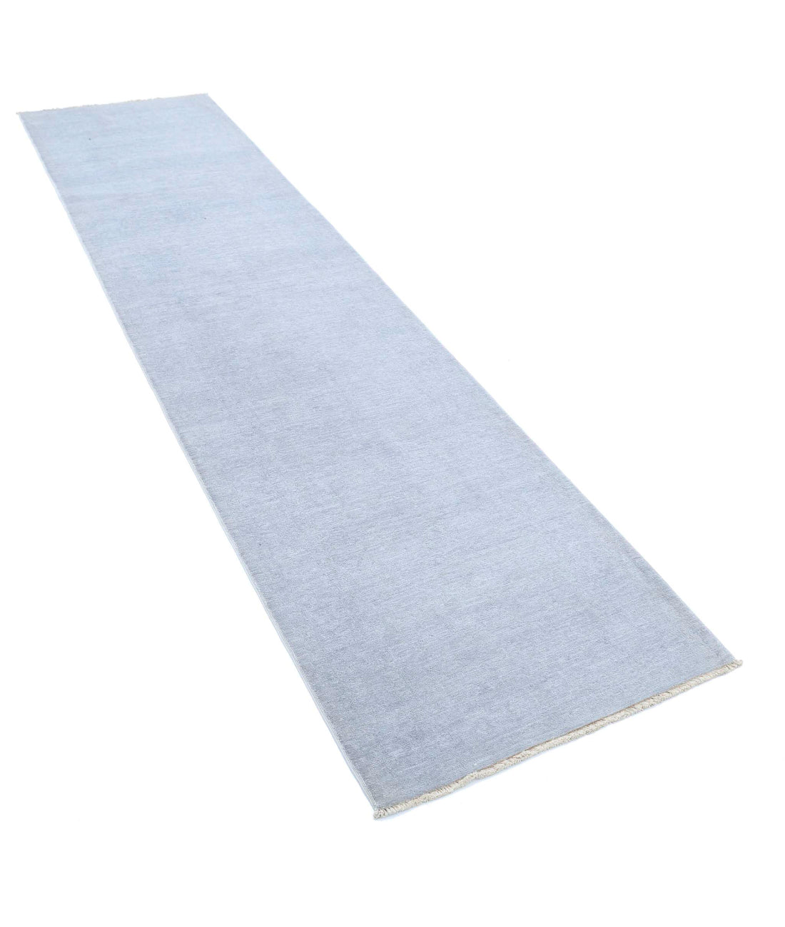 Overdye 2'6'' X 10'2'' Hand-Knotted Wool Rug 2'6'' x 10'2'' (75 X 305) / Grey / Grey