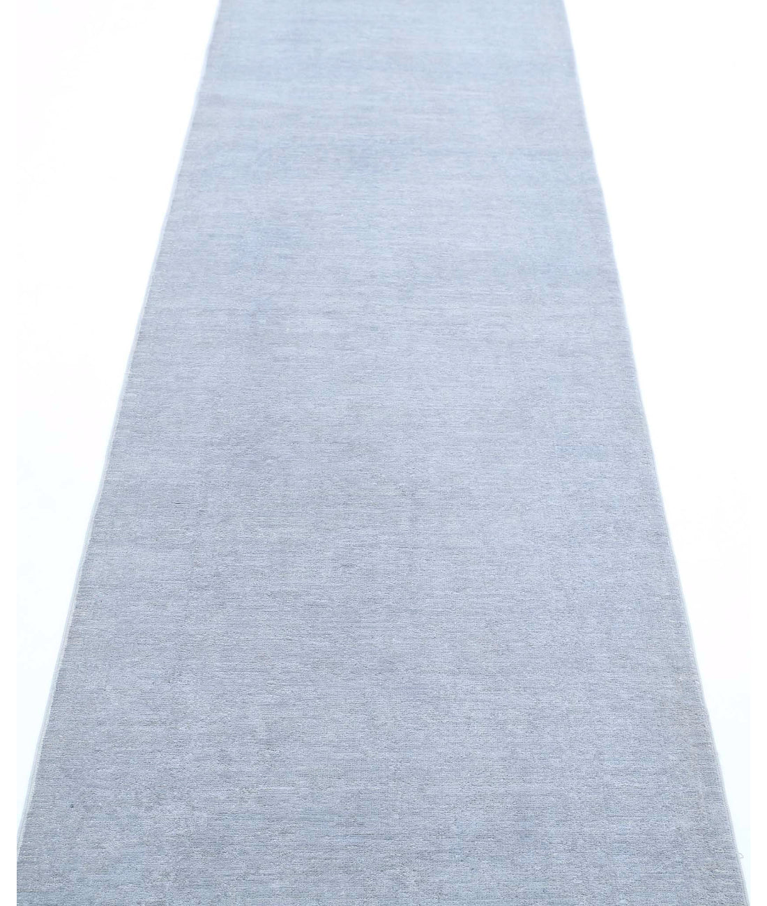 Overdye 2'6'' X 10'2'' Hand-Knotted Wool Rug 2'6'' x 10'2'' (75 X 305) / Grey / Grey