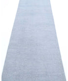 Overdye 2'6'' X 10'2'' Hand-Knotted Wool Rug 2'6'' x 10'2'' (75 X 305) / Grey / Grey