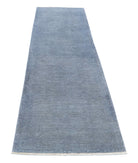 Overdye 2'7'' X 8'8'' Hand-Knotted Wool Rug 2'7'' x 8'8'' (78 X 260) / Grey / Grey