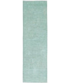 Overdye 2'7'' X 9'4'' Hand-Knotted Wool Rug 2'7'' x 9'4'' (78 X 280) / Green / N/A