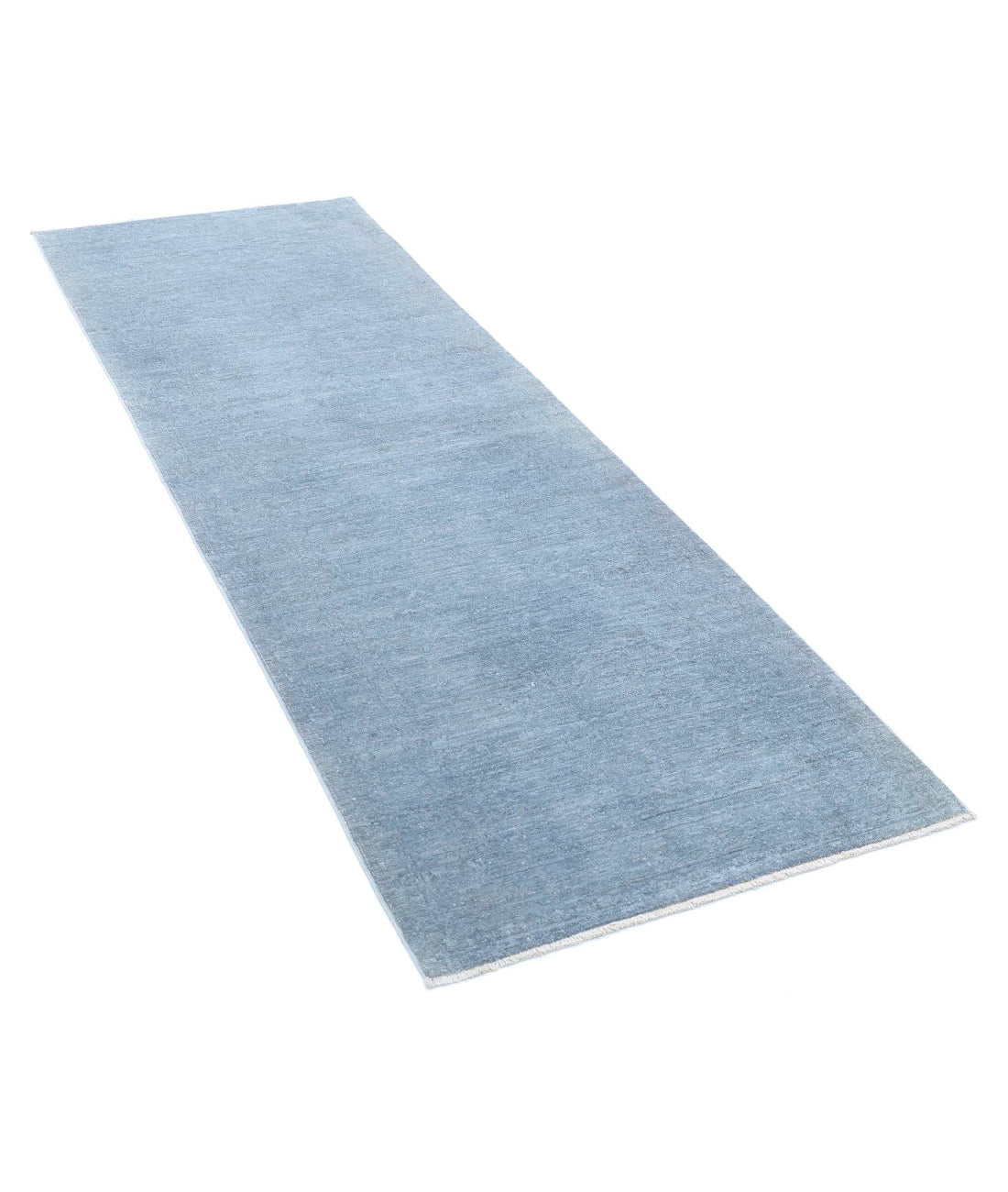 Overdye 2'8'' X 7'7'' Hand-Knotted Wool Rug 2'8'' x 7'7'' (80 X 228) / Grey / Grey