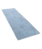 Overdye 2'8'' X 7'7'' Hand-Knotted Wool Rug 2'8'' x 7'7'' (80 X 228) / Grey / Grey