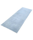 Overdye 2'8'' X 7'7'' Hand-Knotted Wool Rug 2'8'' x 7'7'' (80 X 228) / Grey / Grey