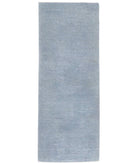 Overdye 2'8'' X 7'7'' Hand-Knotted Wool Rug 2'8'' x 7'7'' (80 X 228) / Grey / Grey