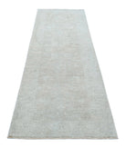 Overdye 2'5'' X 8'5'' Hand-Knotted Wool Rug 2'5'' x 8'5'' (73 X 253) / Grey / Grey