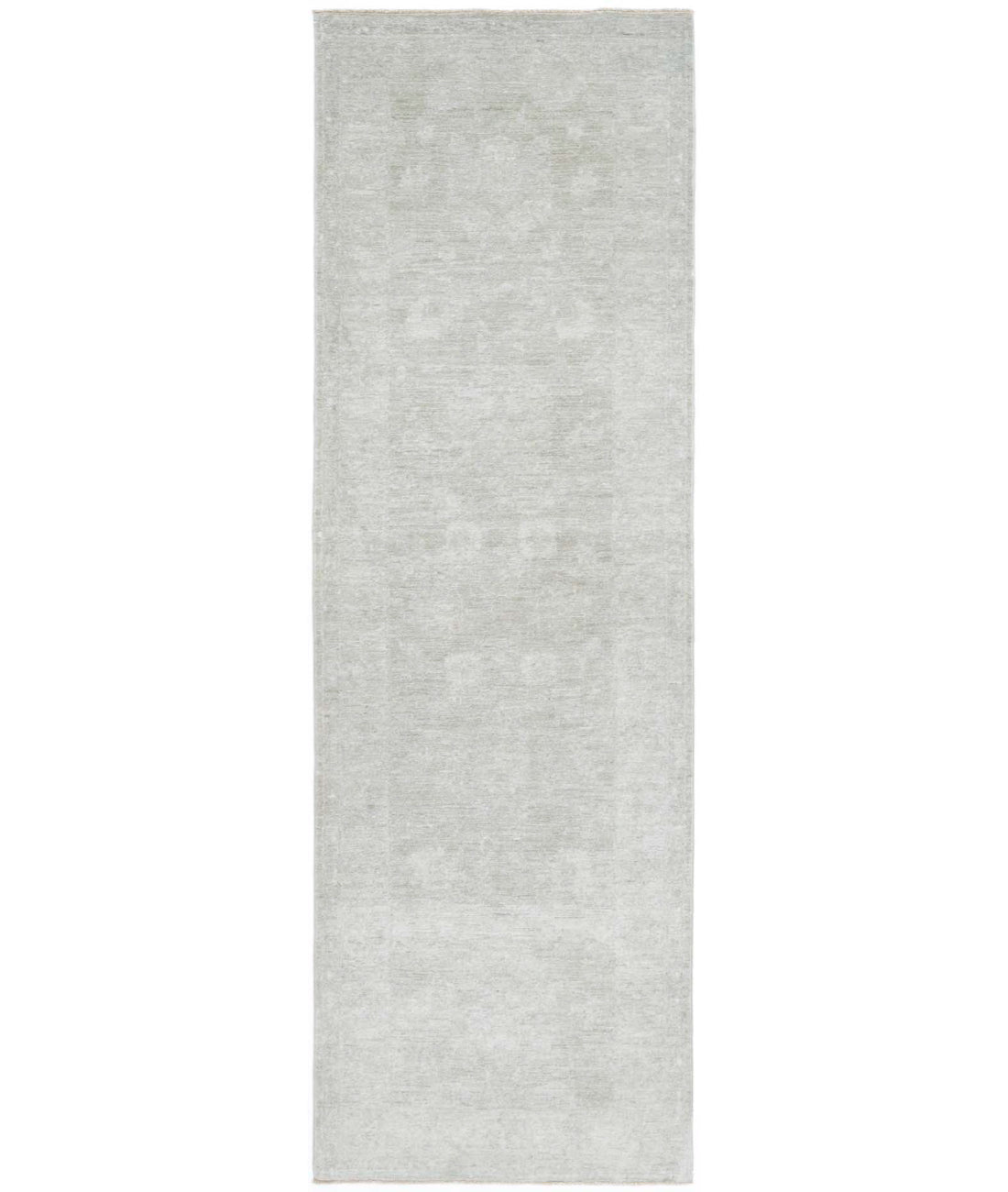 Overdye 2'5'' X 8'5'' Hand-Knotted Wool Rug 2'5'' x 8'5'' (73 X 253) / Grey / Grey