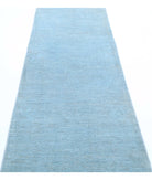 Overdye 2'7'' X 9'3'' Hand-Knotted Wool Rug 2'7'' x 9'3'' (78 X 278) / Blue / Blue