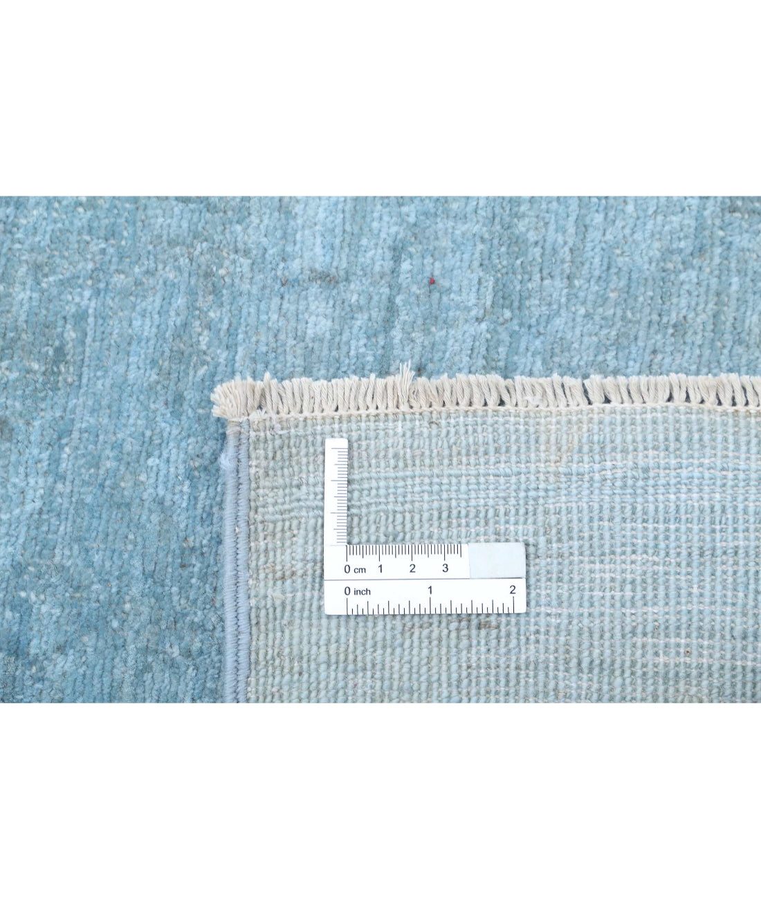 Overdye 2'7'' X 9'3'' Hand-Knotted Wool Rug 2'7'' x 9'3'' (78 X 278) / Blue / Blue