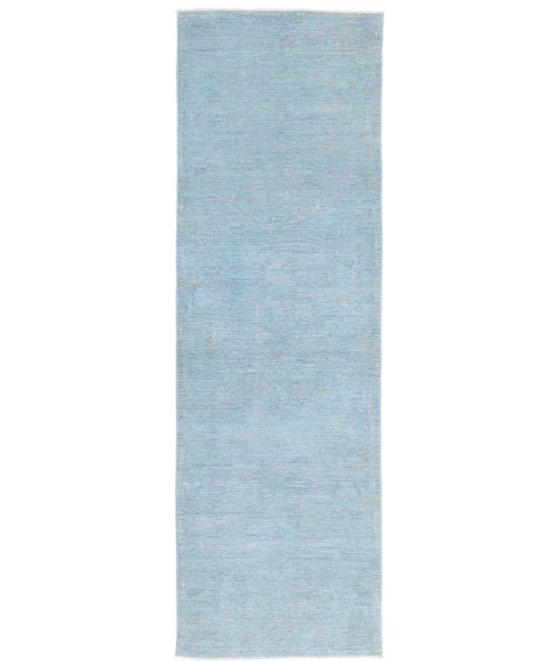 Overdye 2'7'' X 9'3'' Hand-Knotted Wool Rug 2'7'' x 9'3'' (78 X 278) / Blue / Blue