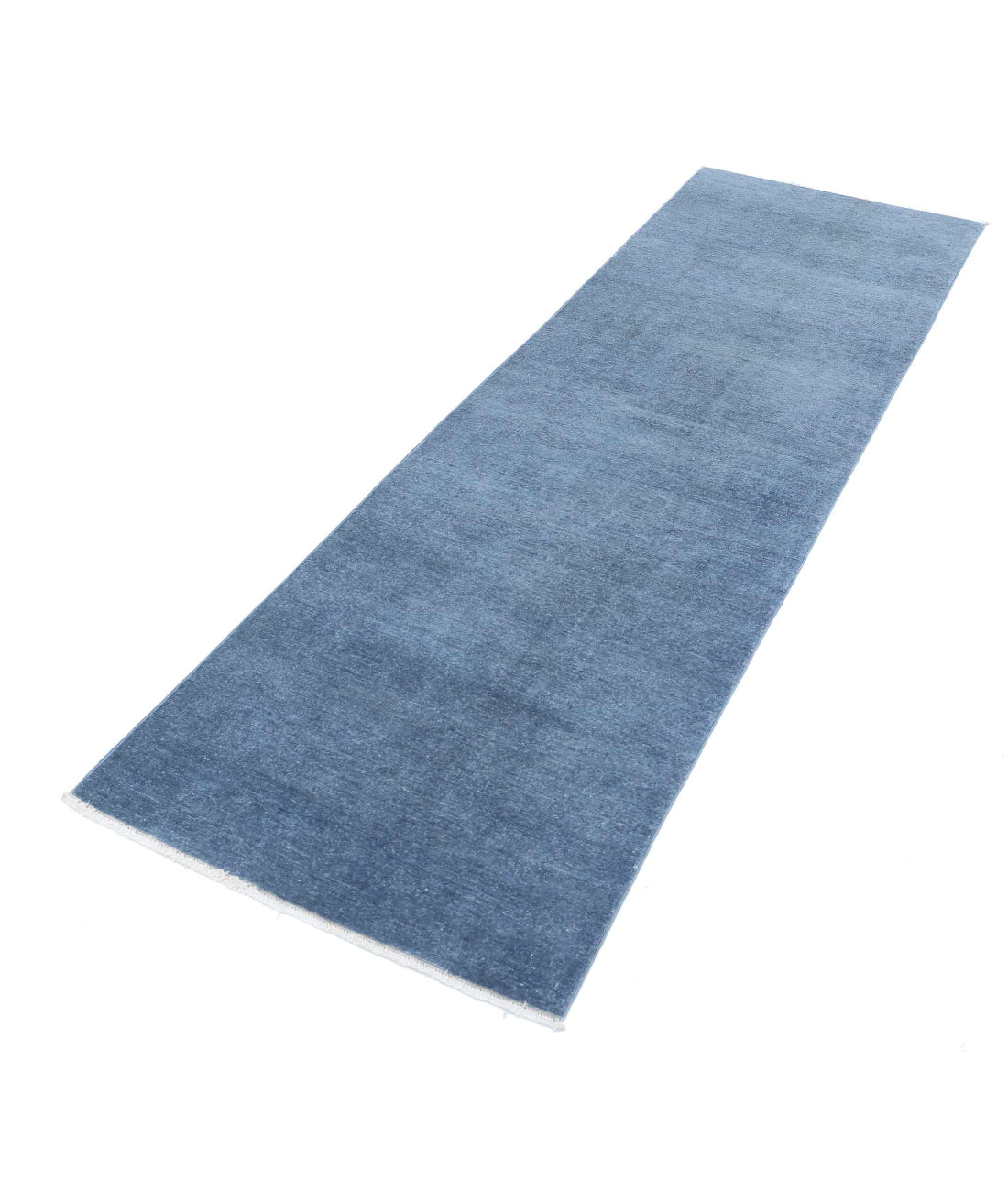 Overdye 2'5'' X 8'0'' Hand-Knotted Wool Rug 2'5'' x 8'0'' (73 X 240) / Blue / N/A