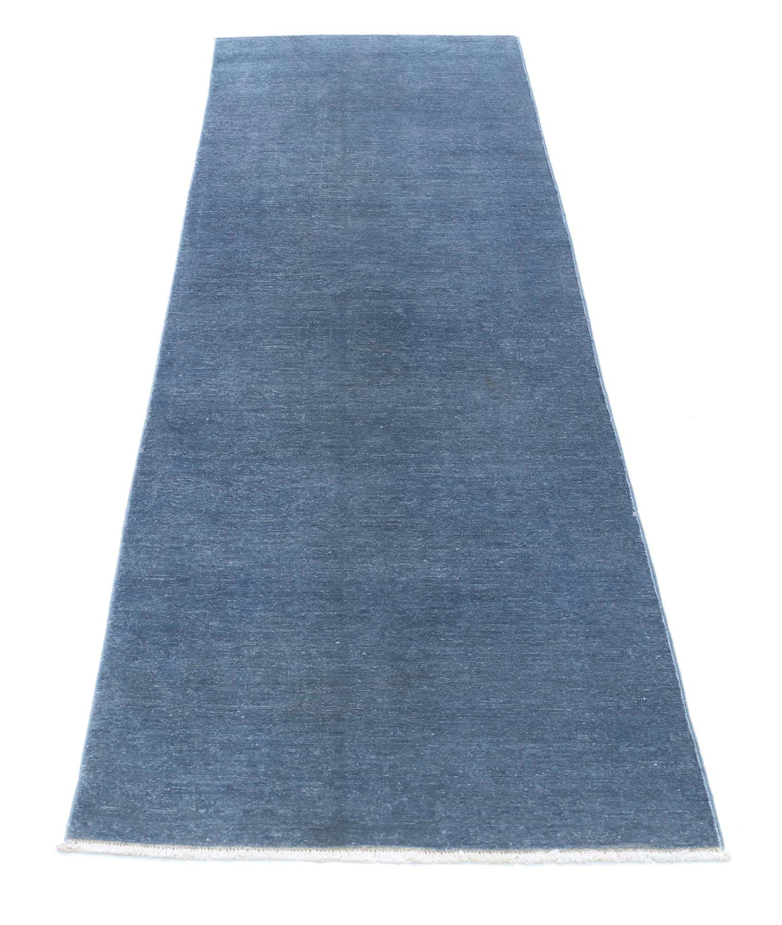 Overdye 2'5'' X 8'0'' Hand-Knotted Wool Rug 2'5'' x 8'0'' (73 X 240) / Blue / N/A