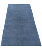 Overdye 2'5'' X 8'0'' Hand-Knotted Wool Rug 2'5'' x 8'0'' (73 X 240) / Blue / N/A