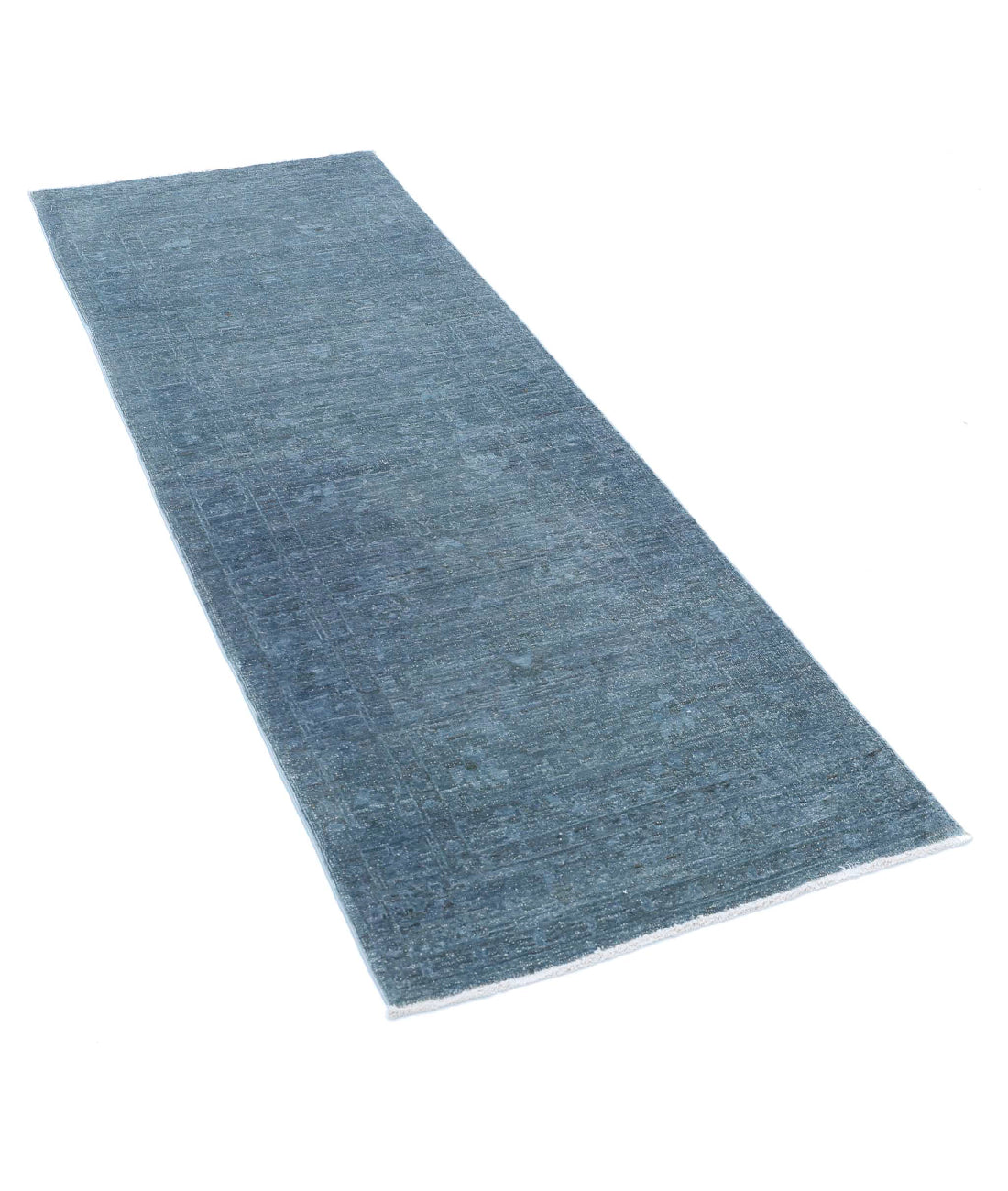 Overdye 2'5'' X 6'5'' Hand-Knotted Wool Rug 2'5'' x 6'5'' (73 X 193) / Green / N/A