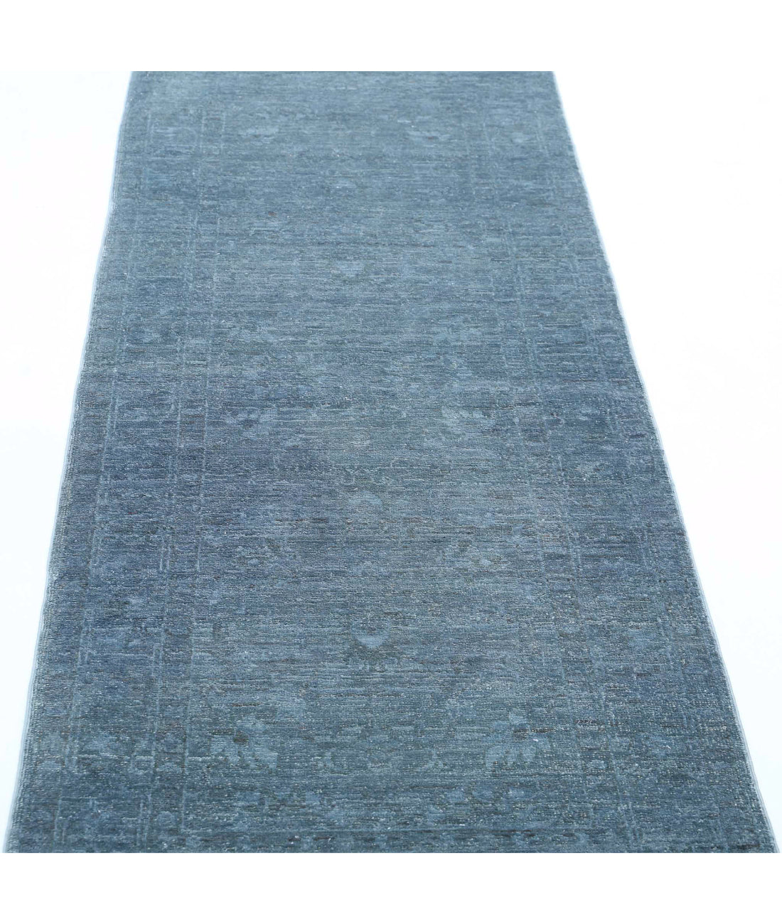 Overdye 2'5'' X 6'5'' Hand-Knotted Wool Rug 2'5'' x 6'5'' (73 X 193) / Green / N/A