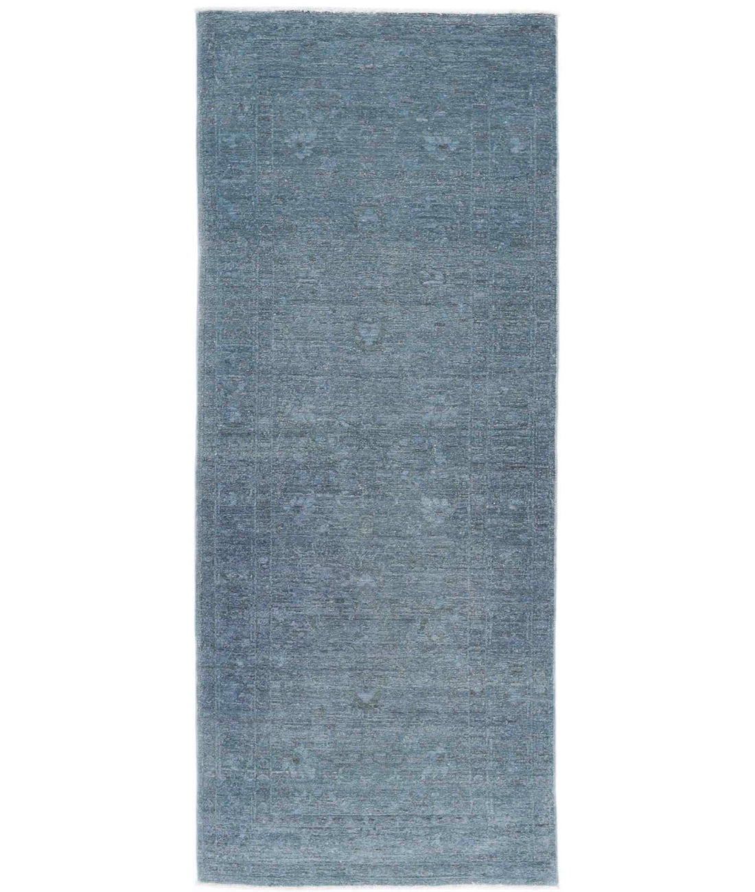 Overdye 2'5'' X 6'5'' Hand-Knotted Wool Rug 2'5'' x 6'5'' (73 X 193) / Green / N/A