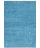 Overdye 3'3'' X 4'11'' Hand-Knotted Wool Rug 3'3'' x 4'11'' (98 X 148) / Blue / Blue