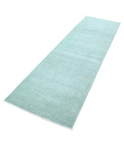 Overdye 2'8'' X 9'3'' Hand-Knotted Wool Rug 2'8'' x 9'3'' (80 X 278) / Green / N/A