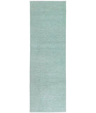 Overdye 2'8'' X 9'3'' Hand-Knotted Wool Rug 2'8'' x 9'3'' (80 X 278) / Green / N/A