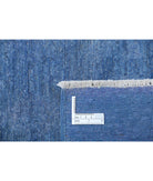 Overdye 2'11'' X 9'2'' Hand-Knotted Wool Rug 2'11'' x 9'2'' (88 X 275) / Blue / Blue