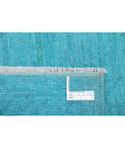 Overdye 2'10'' X 10'2'' Hand-Knotted Wool Rug 2'10'' x 10'2'' (85 X 305) / Teal / Teal