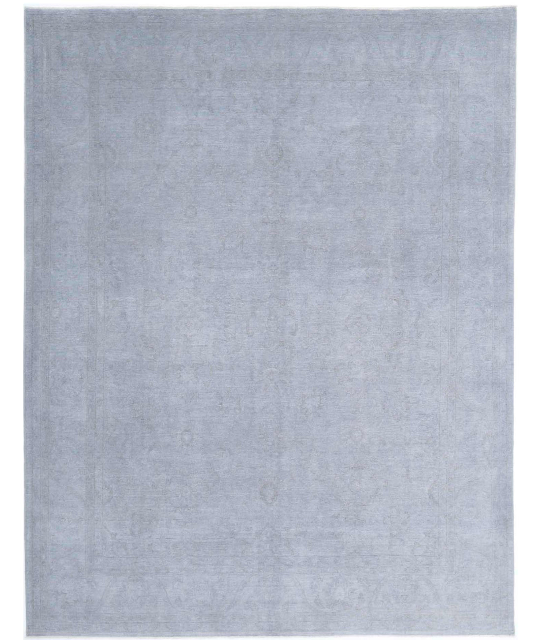 Overdye 8'10'' X 11'7'' Hand-Knotted Wool Rug 8'10'' x 11'7'' (265 X 348) / Grey / Grey