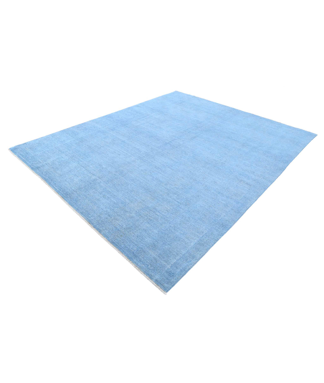 Overdye 7'10'' X 9'10'' Hand-Knotted Wool Rug 7'10'' x 9'10'' (235 X 295) / Blue / Blue