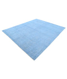 Overdye 7'10'' X 9'10'' Hand-Knotted Wool Rug 7'10'' x 9'10'' (235 X 295) / Blue / Blue