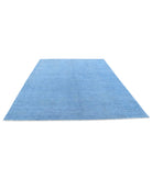 Overdye 7'10'' X 9'10'' Hand-Knotted Wool Rug 7'10'' x 9'10'' (235 X 295) / Blue / Blue