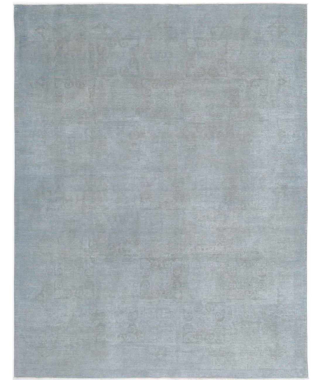 Overdye 8'10'' X 11'5'' Hand-Knotted Wool Rug 8'10'' x 11'5'' (265 X 343) / Grey / Grey