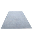 Overdye 6'3'' X 9'8'' Hand-Knotted Wool Rug 6'3'' x 9'8'' (188 X 290) / Grey / Grey